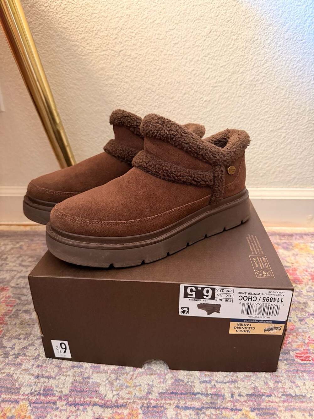 BOBS from Skechers Keepsakes Lite-Winter Snug Slip-Ins Women's Size 6.5
